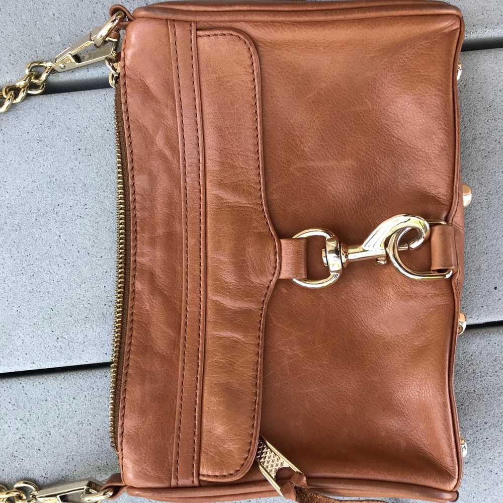 Rebecca Minkoff Mini Mac Crossbody - Almond/Gold